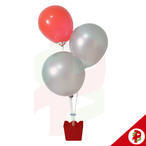 SUP BALAO ACRIL CACHEPOT 3HT VERMELHO 141
