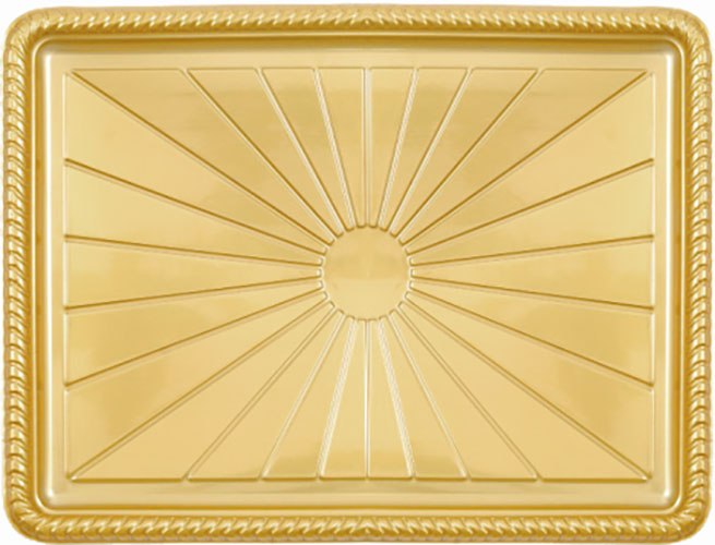 BANDEJA NEOFORM B45 DOURADO 252MMX322MM