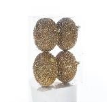 BOLA 10CM BRILHANTE OURO C04