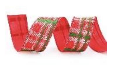 FITA 3,8CMX914CM NATAL XADREZ VERMELHO VERDE BRANCO