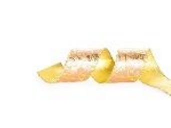 FITA 3,8CMX914CM NATAL FOLHAS NUDE OURO