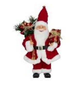 NOEL COM CAIXA DE PRESENTE XADREZ VERM VER BR 40CM