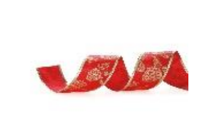FITA 6,3CMX914CM NATAL PINHAS VERMELHO OURO