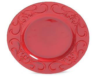 SOUSPLAT C/BORDA TRABALHADA VRM 33cm () C/1 UN