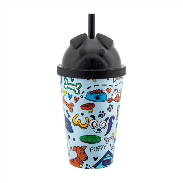 COPO BABY 350ML ANIMAIS DOG PRETO