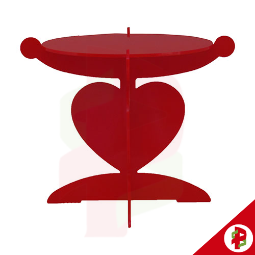 [82592] PORTA DOCES CORACAO VERMELHO
