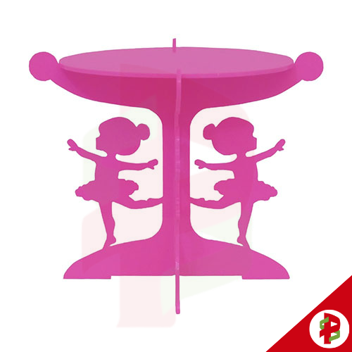 [82587] PORTA DOCES MENINA ROSA CLARO