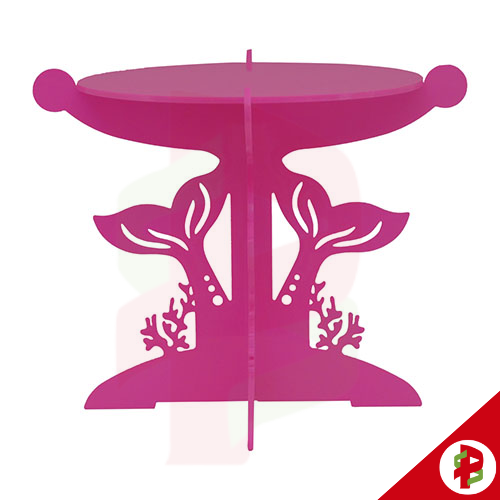 [82594] PORTA DOCES SEREIA ROSA CLARO