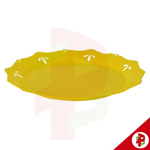 [79819] PRATO PARA DOCES 25CM COLOR AMARELA 370