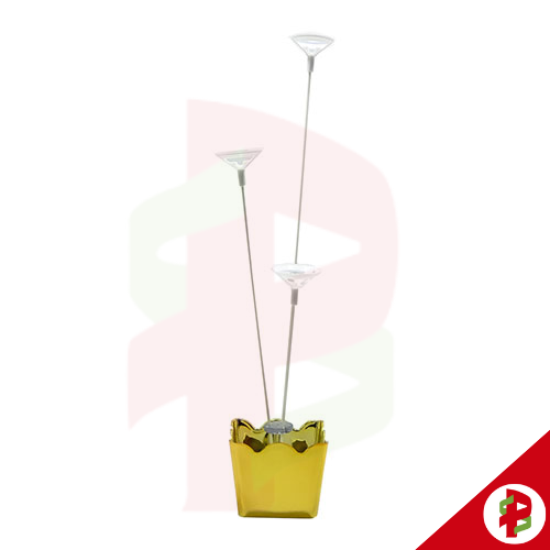 [77659] SUP BALAO ACRIL CACHEPOT 3HT METAL DOURADO