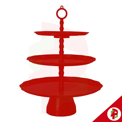 [65434] TORRE PARA DOCES 03 ANDARES VERMELHA 319