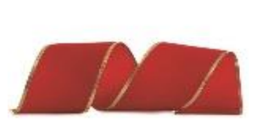 [33840] FITA 10CMX914CM NATAL VELUDO VERMELHO