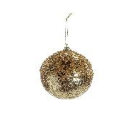 [34305] BOLA 10CM CRISTAIS OURO C04
