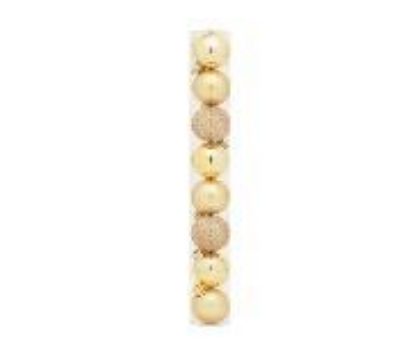 [34341] BOLA 10CM LISA MATE GLITTER OURO C08