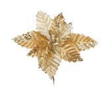 [34507] FLOR POINSETIA OURO CABO CURTO 1113291