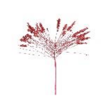 [34508] GALHO FRUTAS GLITTER VERMELHO 54CM