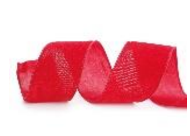 [46021] FITA 6,3CM ARAMADA VELUDO LISA VERMELHO