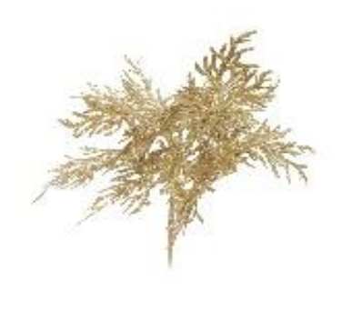 [46180] PICK FOLHAS GLITTER OURO GALHO MEDIO