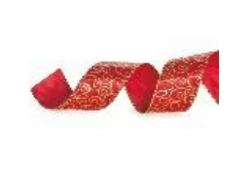 [53005] FITA 6,3CMX914CM NATAL CARACOL VERMELHO OURO