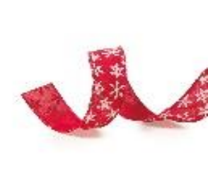 [53068] FITA 3,8CMX914CM NATAL FLOCO DE NEVE VERMELHO BRANCO