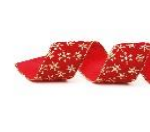 [53081] FITA 3,8CMX914CM NATAL FLOCO DE NEVE VINHO OURO 1922382