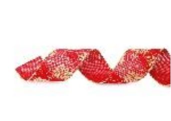 [53084] FITA 3,8CMX914CM NATAL FLORES VERMELHO OURO 1717266