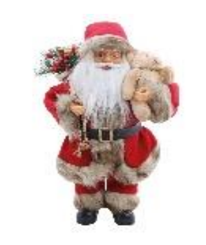 [55815] NOEL EM PE COM URSO 40CM
