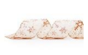 [55816] FITA 6,3CMX914CM NATAL FLOCO DE NEVE BEGE NUDE