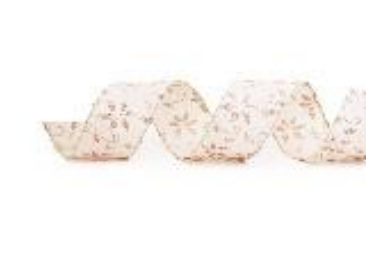 [58283] FITA 6,3CMX914CM NATAL FLORES BEGE NUDE