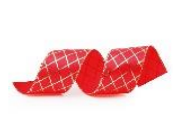 [64799] FITA 3,8CMX914CM NATAL LOSANGO VERMELHO OURO