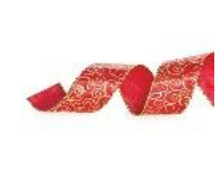 [83787] FITA 3,8CMX914CM NATAL CARACOL VERMELHO OURO