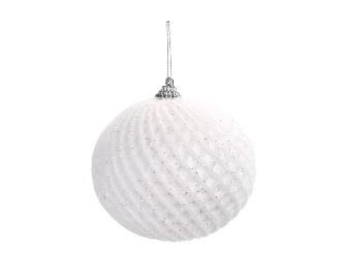[1002274] BOLA LOSANGULO BCO 10cm () JG C/4 PC