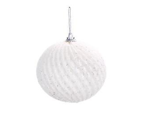 [1002275] BOLA LOSANGULO BCO 8cm () JG C/6 PC