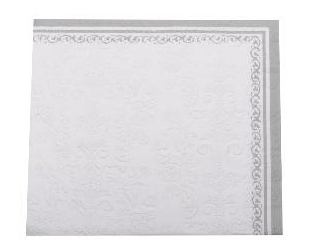 [1020670] GUARDANAPO TRAB LATERAL BCO/PRA 32,5x32,5(GUARD PAPEL)C/20 FOLHAS