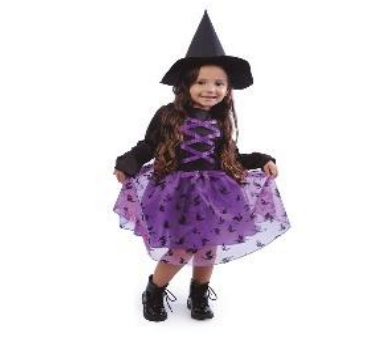 [29005666] FANTASIA BRUXINHA CHARMOSA 6-9 ANOS C/2 PECAS KIT C/1 UN