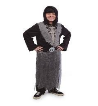 [29005670] FANTASIA CAVEIRAO 6-9 ANOS C/2 PECAS KIT C/1 UN