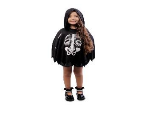 [29005678] PONCHO 9-12 ANOS ESQUELETO C/1 UN