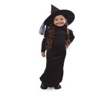 [29005679] FANTASIA BRUXA ELEGANTE 6-9 ANOS C/3 PECAS KIT C/1 UN