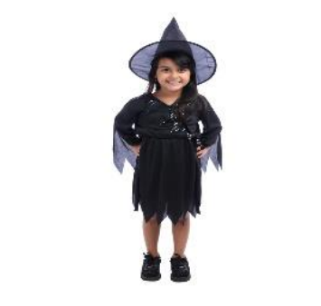 [29005681] FANTASIA BRUXA GIGI 6-9 ANOS C/2 PECAS KIT C/1 UN