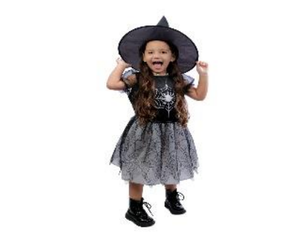 [29005755] FANTASIA VIUVA NEGRA 6-9 ANOS COM 2 PECAS KIT C/1 UN