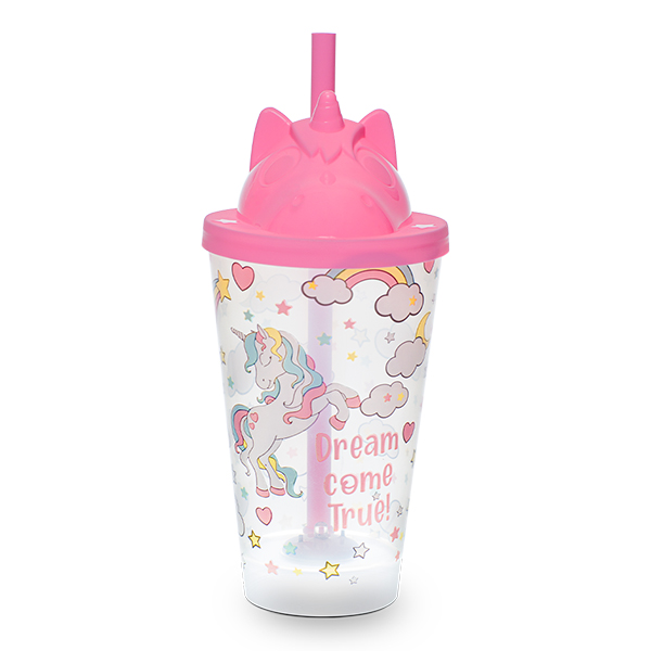 [71361] COPO LED BABY PP 350ML NEW UNICORNIO