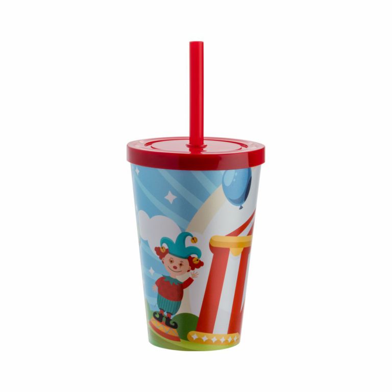 [71309] COPO BABY 350ML EST CIRCO VERMELHO