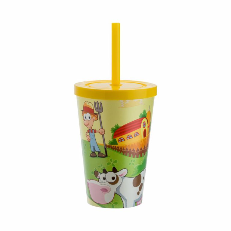 [71308] COPO BABY 350ML EST FAZENDINHA AMARELO CANARIO