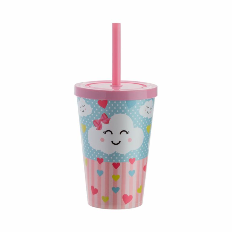 [71311] COPO BABY 350ML EST CHUVA DE AMOR ROSA BEBE