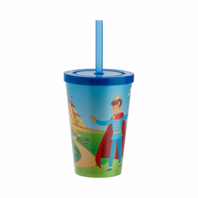 [71306] COPO BABY 350ML EST PRINCIPE AZUL BIC